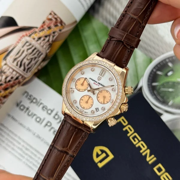 Жіночий годинник Pagani Design PD-1730 Gold-Brown фото 7